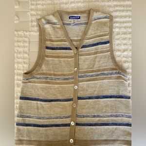 Vintage Pendleton Striped Vest Sz M